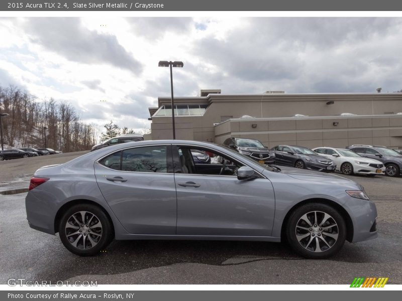 Slate Silver Metallic / Graystone 2015 Acura TLX 2.4
