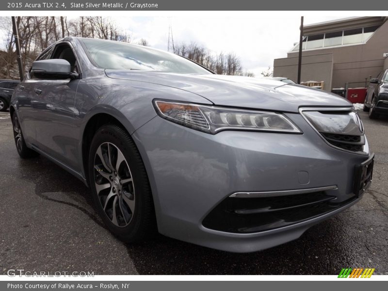 Slate Silver Metallic / Graystone 2015 Acura TLX 2.4