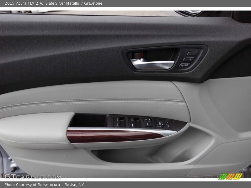 Slate Silver Metallic / Graystone 2015 Acura TLX 2.4