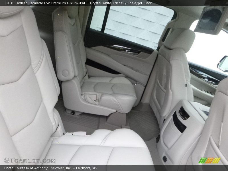 Crystal White Tricoat / Shale/Jet Black 2018 Cadillac Escalade ESV Premium Luxury 4WD