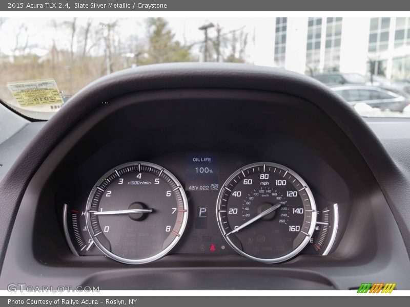 Slate Silver Metallic / Graystone 2015 Acura TLX 2.4