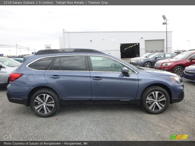 Twilight Blue Metallic / Titanium Gray 2018 Subaru Outback 2.5i Limited