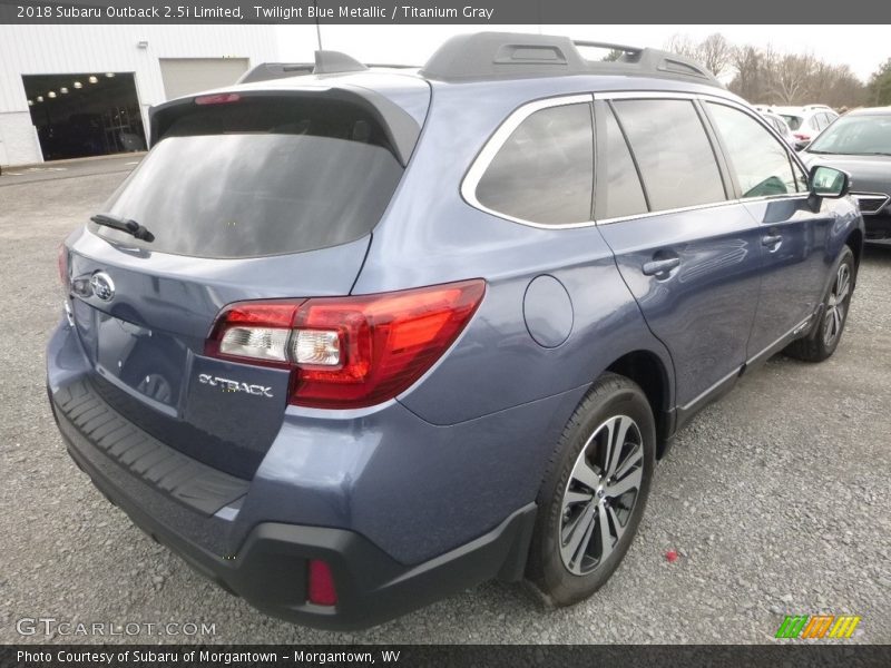 Twilight Blue Metallic / Titanium Gray 2018 Subaru Outback 2.5i Limited