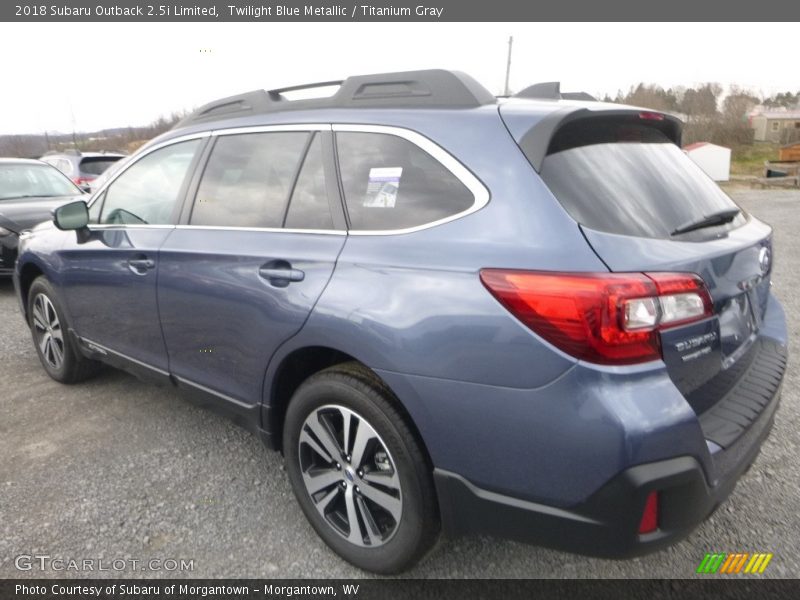Twilight Blue Metallic / Titanium Gray 2018 Subaru Outback 2.5i Limited