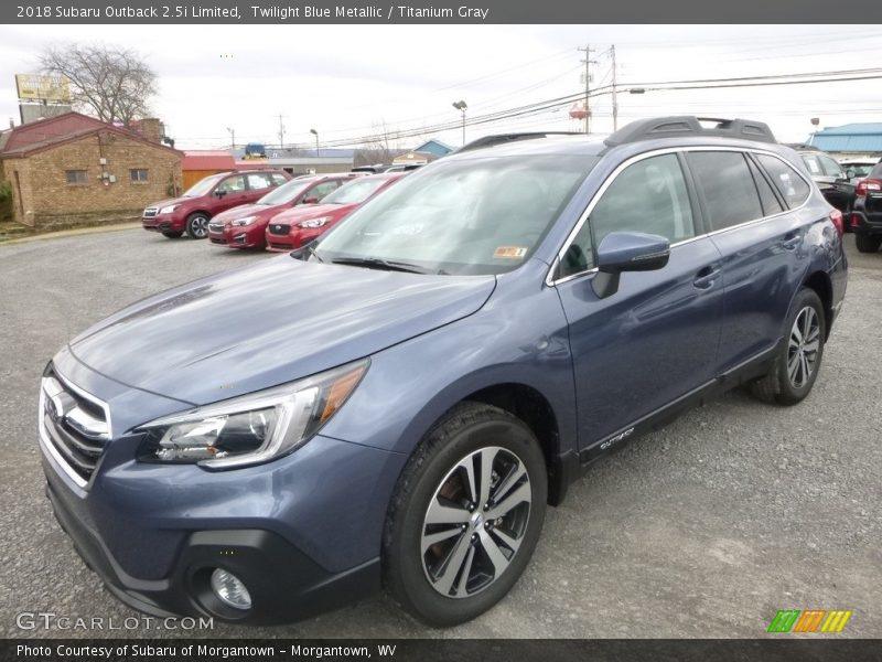 Twilight Blue Metallic / Titanium Gray 2018 Subaru Outback 2.5i Limited