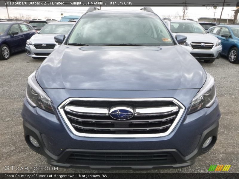 Twilight Blue Metallic / Titanium Gray 2018 Subaru Outback 2.5i Limited