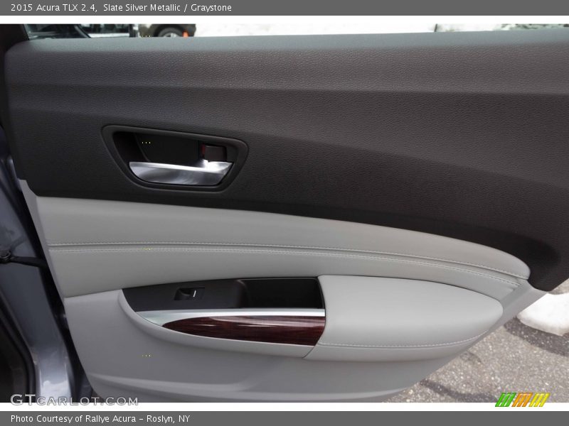 Slate Silver Metallic / Graystone 2015 Acura TLX 2.4