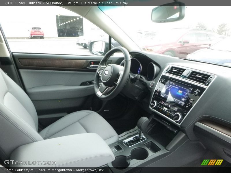 Twilight Blue Metallic / Titanium Gray 2018 Subaru Outback 2.5i Limited