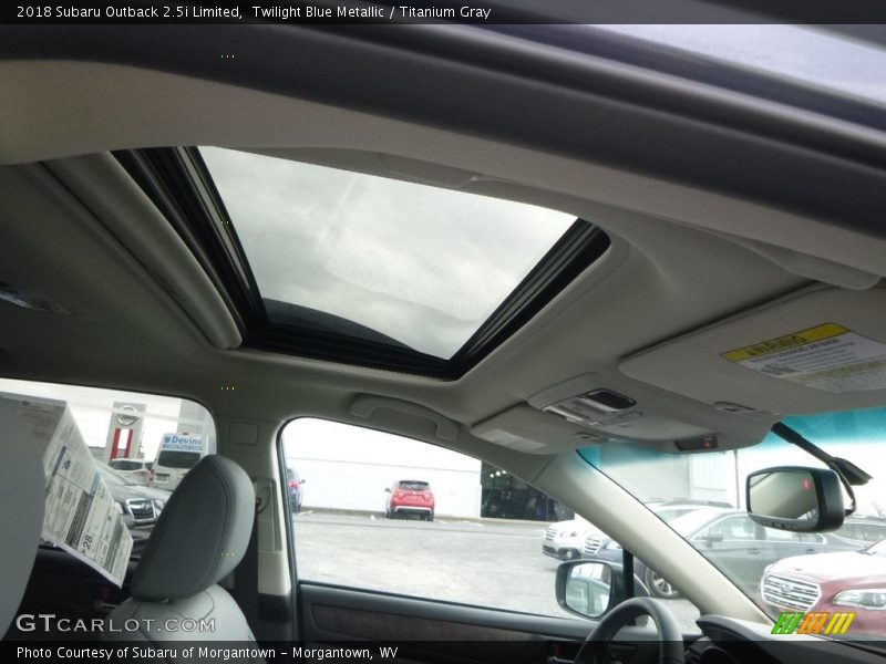 Twilight Blue Metallic / Titanium Gray 2018 Subaru Outback 2.5i Limited