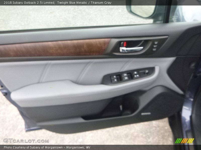 Twilight Blue Metallic / Titanium Gray 2018 Subaru Outback 2.5i Limited