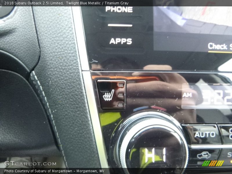 Twilight Blue Metallic / Titanium Gray 2018 Subaru Outback 2.5i Limited