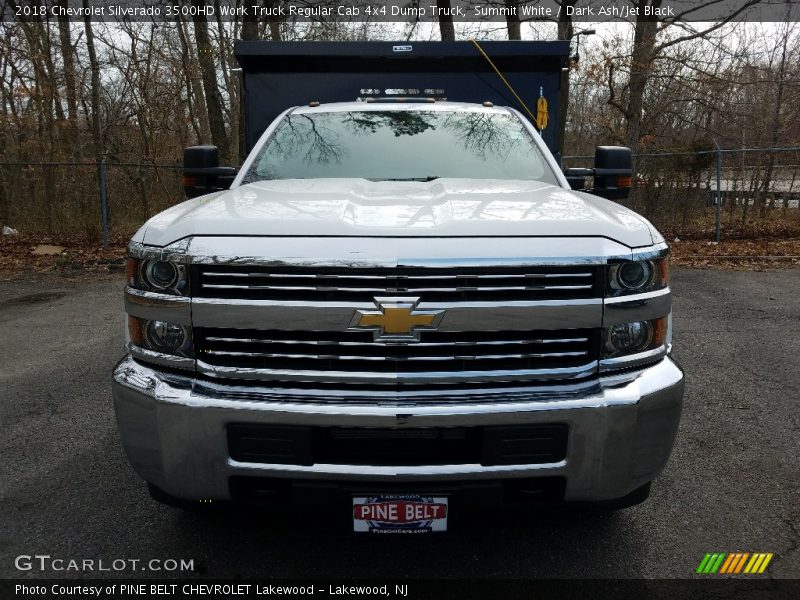 Summit White / Dark Ash/Jet Black 2018 Chevrolet Silverado 3500HD Work Truck Regular Cab 4x4 Dump Truck