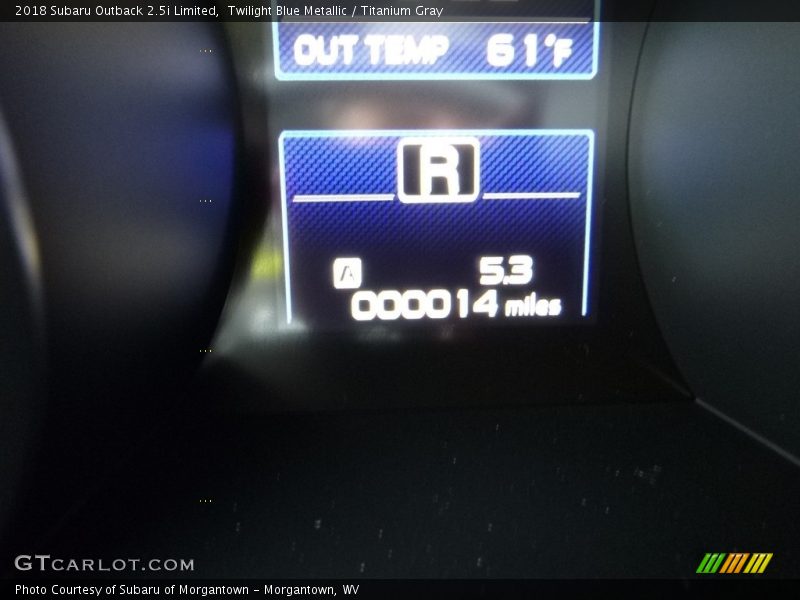 Twilight Blue Metallic / Titanium Gray 2018 Subaru Outback 2.5i Limited