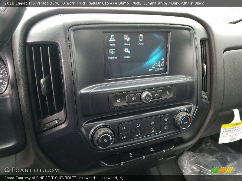 Summit White / Dark Ash/Jet Black 2018 Chevrolet Silverado 3500HD Work Truck Regular Cab 4x4 Dump Truck
