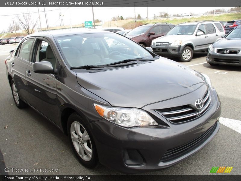 Magnetic Gray Metallic / Bisque 2013 Toyota Corolla LE