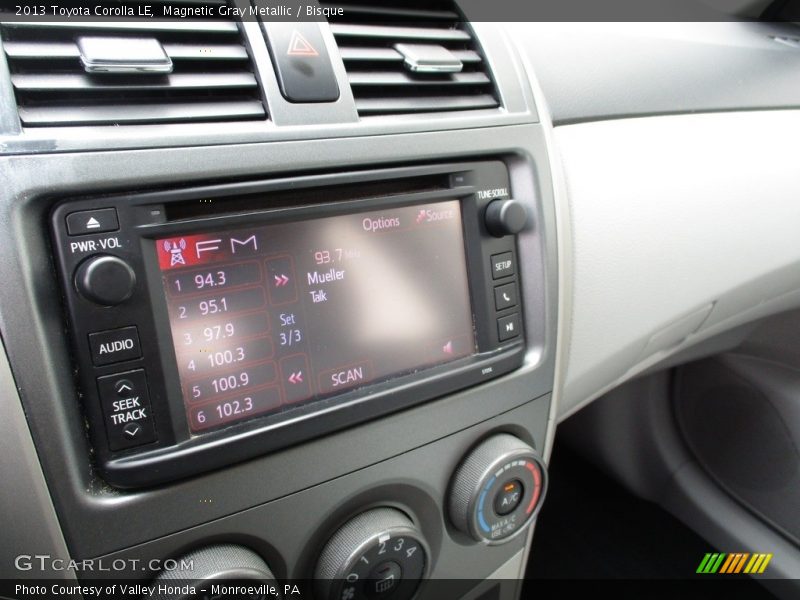 Magnetic Gray Metallic / Bisque 2013 Toyota Corolla LE