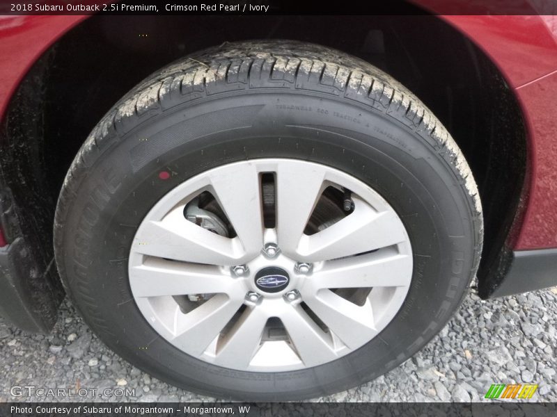 Crimson Red Pearl / Ivory 2018 Subaru Outback 2.5i Premium