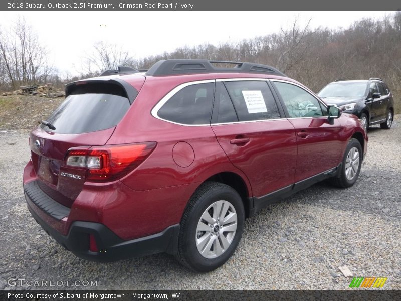 Crimson Red Pearl / Ivory 2018 Subaru Outback 2.5i Premium