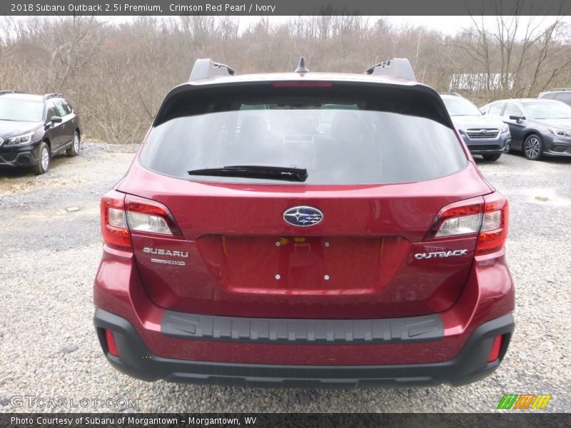 Crimson Red Pearl / Ivory 2018 Subaru Outback 2.5i Premium