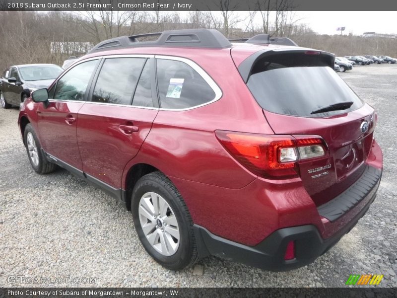 Crimson Red Pearl / Ivory 2018 Subaru Outback 2.5i Premium