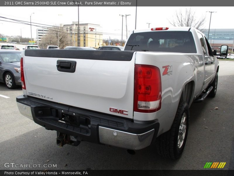 Pure Silver Metallic / Ebony 2011 GMC Sierra 2500HD SLE Crew Cab 4x4