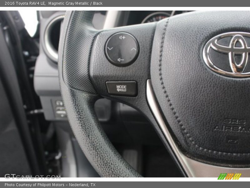 Magnetic Gray Metallic / Black 2016 Toyota RAV4 LE