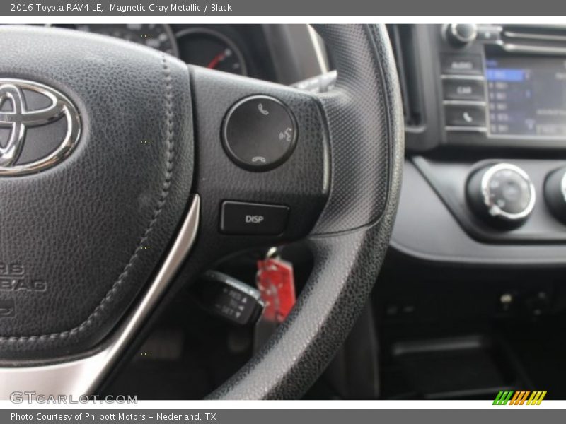 Magnetic Gray Metallic / Black 2016 Toyota RAV4 LE