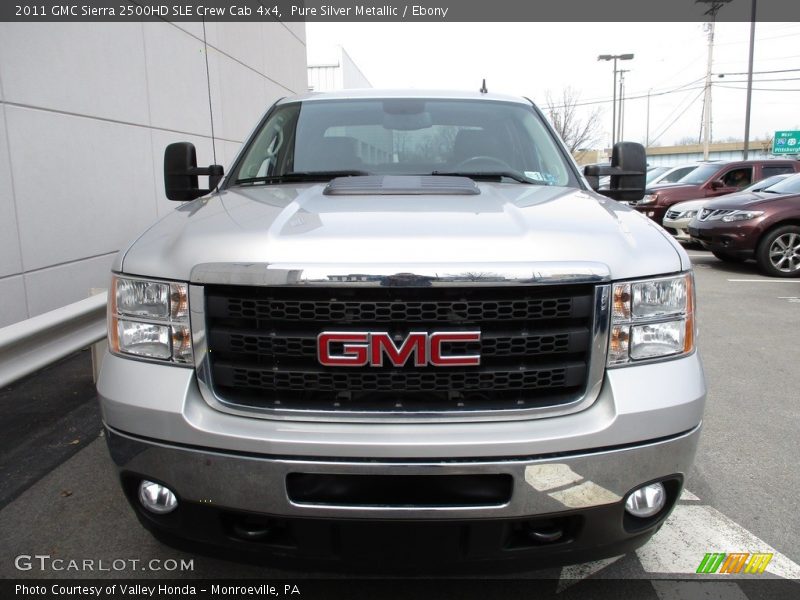 Pure Silver Metallic / Ebony 2011 GMC Sierra 2500HD SLE Crew Cab 4x4