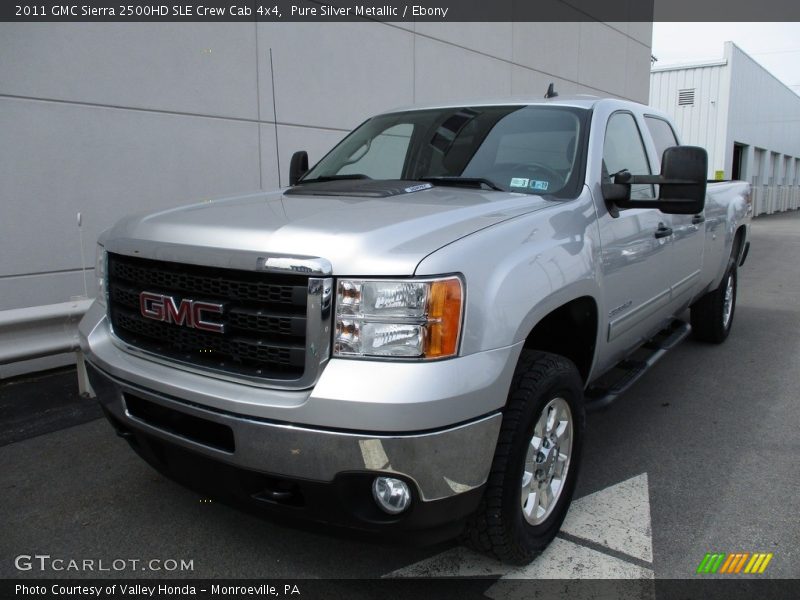 Pure Silver Metallic / Ebony 2011 GMC Sierra 2500HD SLE Crew Cab 4x4