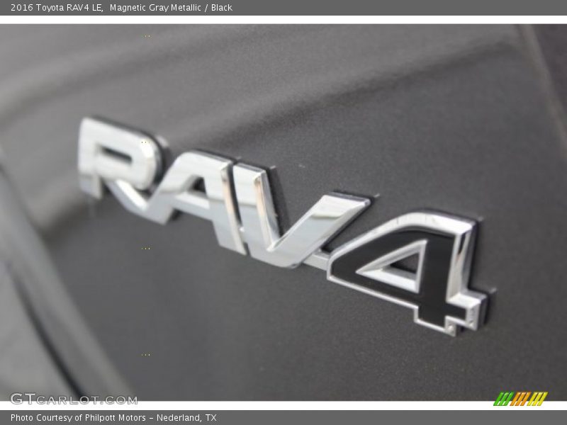 Magnetic Gray Metallic / Black 2016 Toyota RAV4 LE