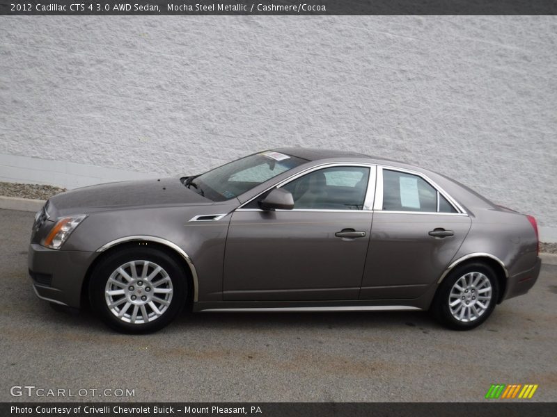 Mocha Steel Metallic / Cashmere/Cocoa 2012 Cadillac CTS 4 3.0 AWD Sedan