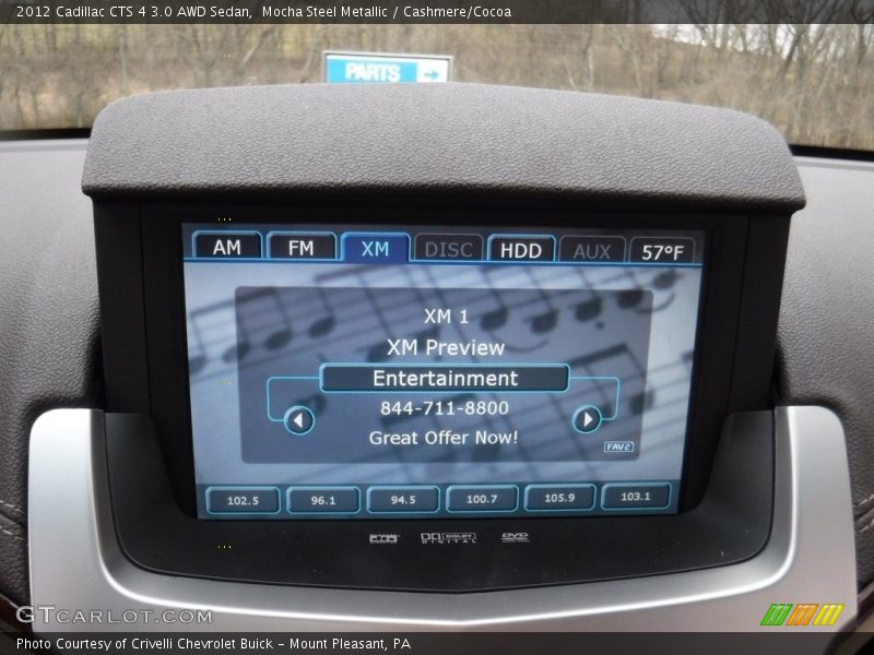 Mocha Steel Metallic / Cashmere/Cocoa 2012 Cadillac CTS 4 3.0 AWD Sedan
