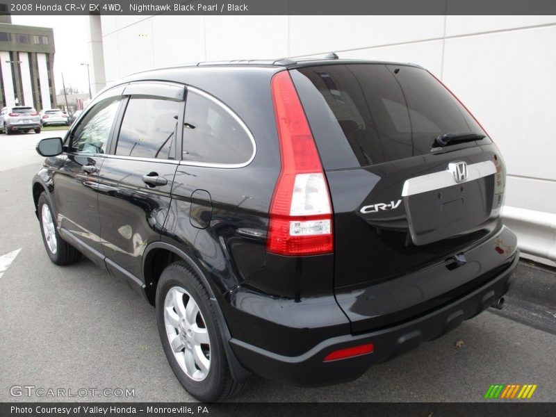 Nighthawk Black Pearl / Black 2008 Honda CR-V EX 4WD