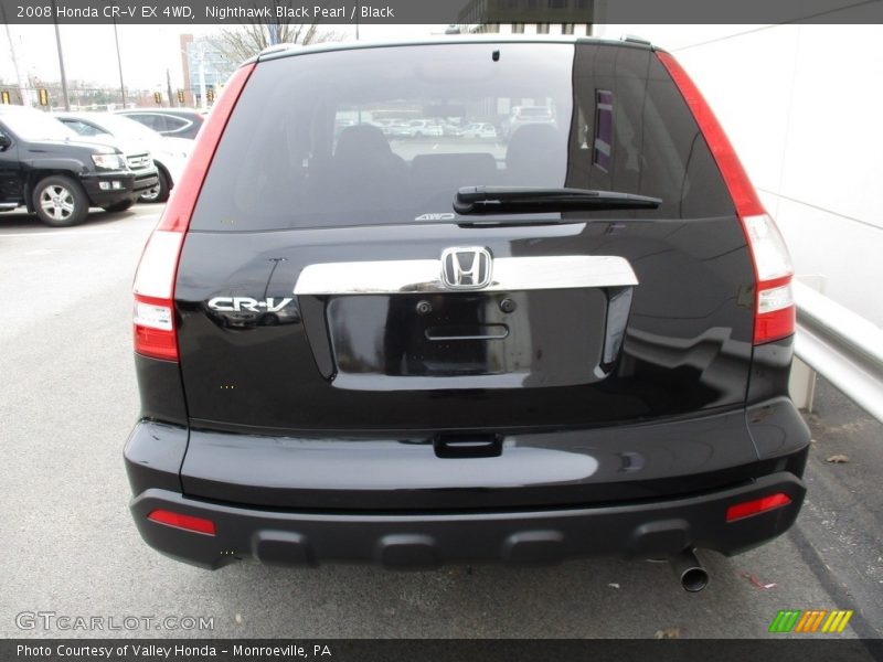 Nighthawk Black Pearl / Black 2008 Honda CR-V EX 4WD