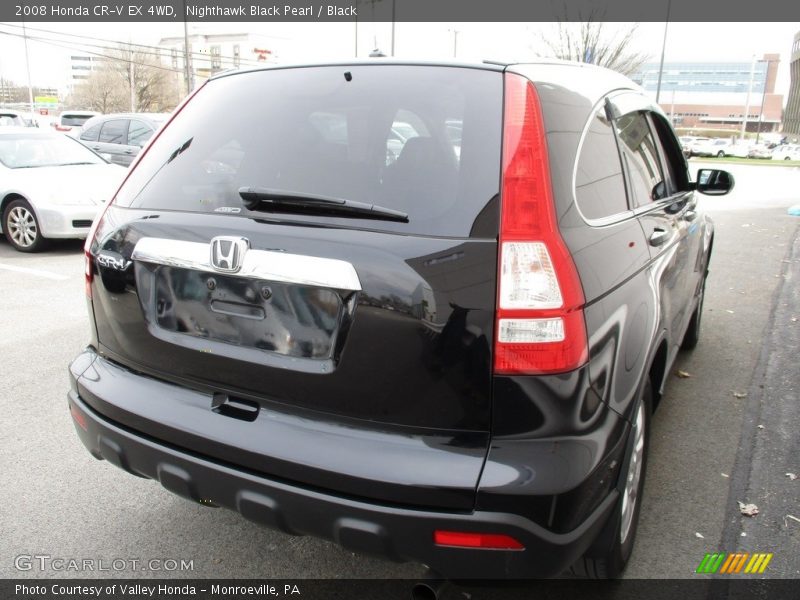 Nighthawk Black Pearl / Black 2008 Honda CR-V EX 4WD