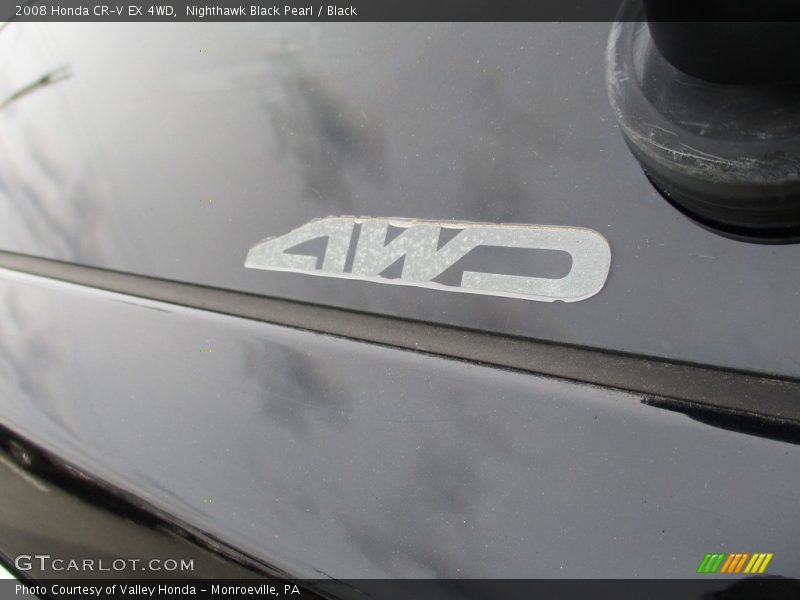 Nighthawk Black Pearl / Black 2008 Honda CR-V EX 4WD