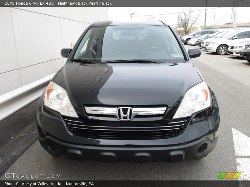 Nighthawk Black Pearl / Black 2008 Honda CR-V EX 4WD