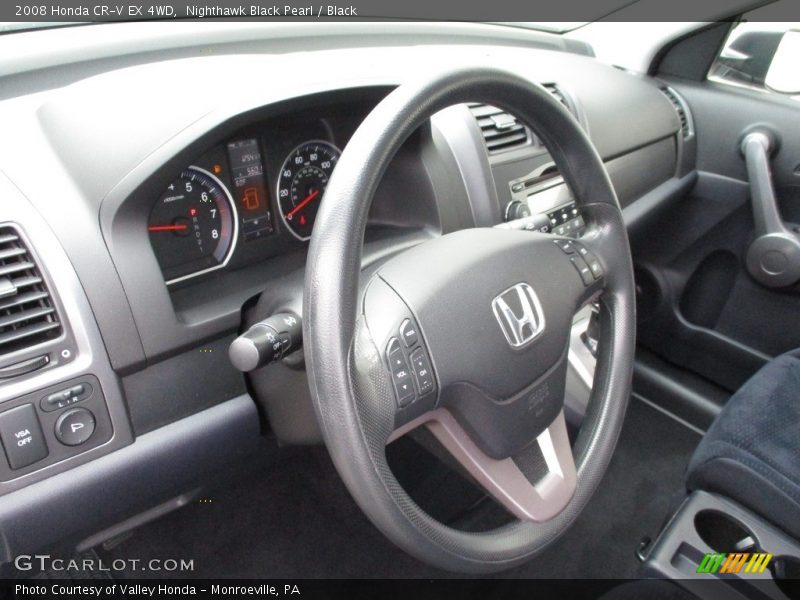 Nighthawk Black Pearl / Black 2008 Honda CR-V EX 4WD