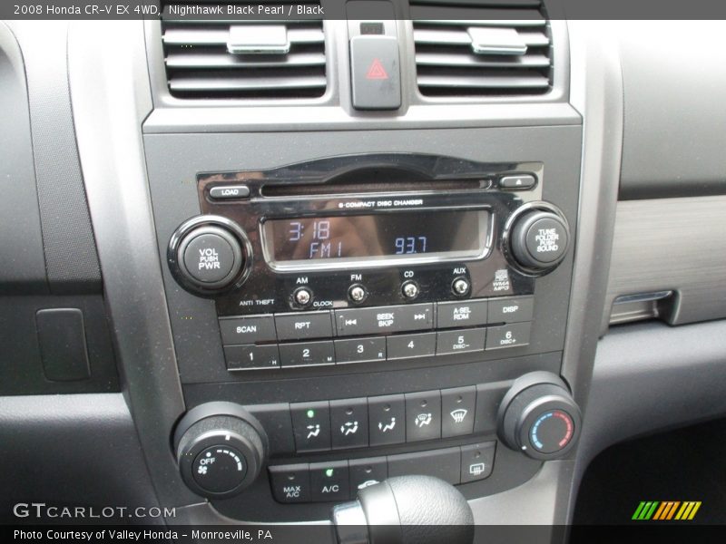 Nighthawk Black Pearl / Black 2008 Honda CR-V EX 4WD