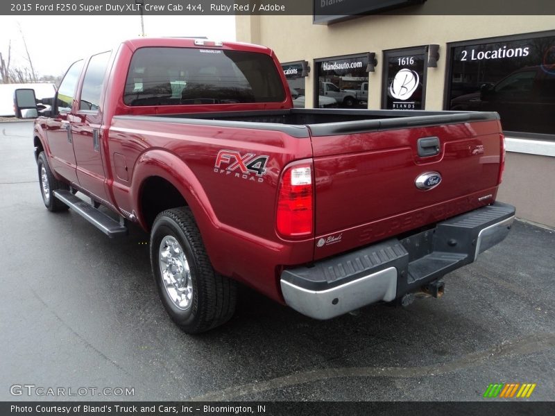 Ruby Red / Adobe 2015 Ford F250 Super Duty XLT Crew Cab 4x4