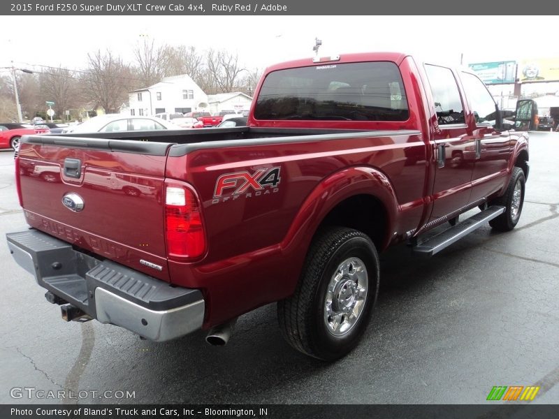 Ruby Red / Adobe 2015 Ford F250 Super Duty XLT Crew Cab 4x4
