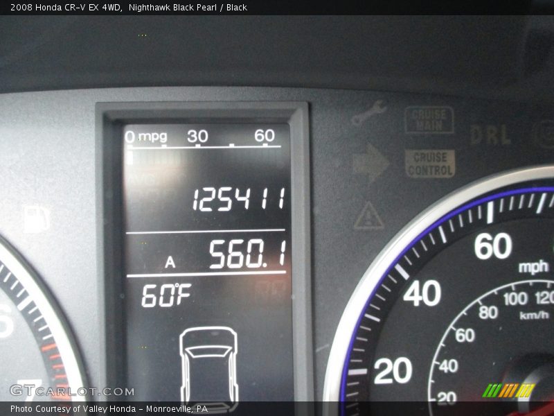 Nighthawk Black Pearl / Black 2008 Honda CR-V EX 4WD