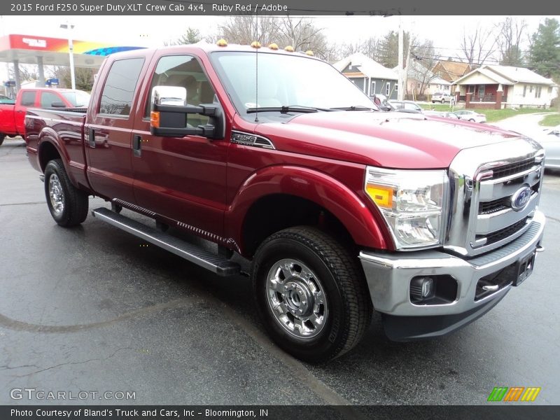 Ruby Red / Adobe 2015 Ford F250 Super Duty XLT Crew Cab 4x4