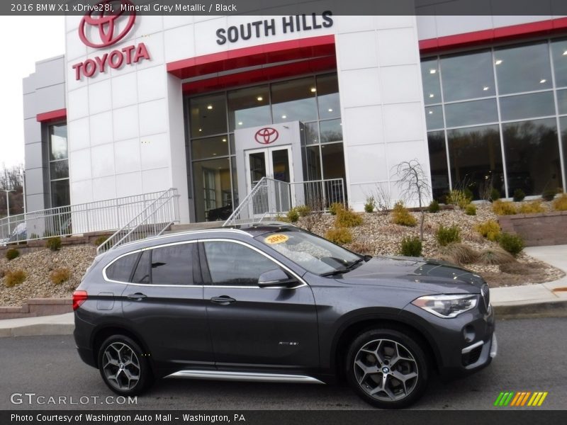 Mineral Grey Metallic / Black 2016 BMW X1 xDrive28i