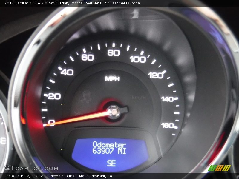 Mocha Steel Metallic / Cashmere/Cocoa 2012 Cadillac CTS 4 3.0 AWD Sedan