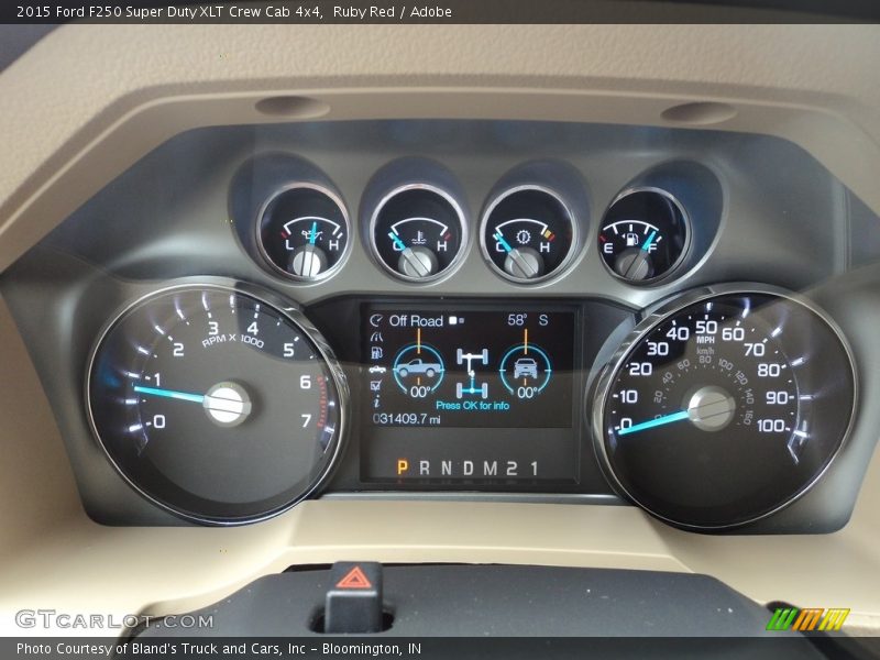 Ruby Red / Adobe 2015 Ford F250 Super Duty XLT Crew Cab 4x4