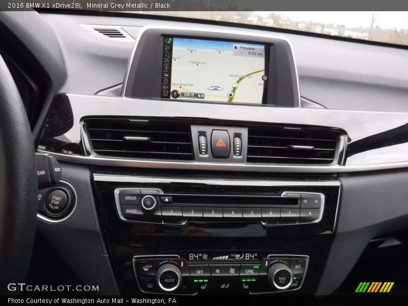 Mineral Grey Metallic / Black 2016 BMW X1 xDrive28i