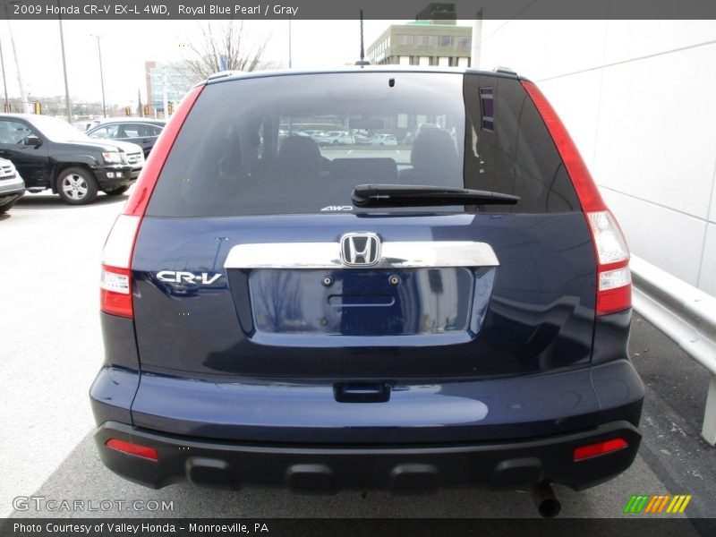 Royal Blue Pearl / Gray 2009 Honda CR-V EX-L 4WD