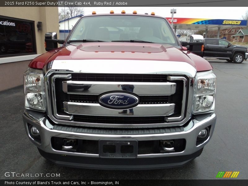 Ruby Red / Adobe 2015 Ford F250 Super Duty XLT Crew Cab 4x4