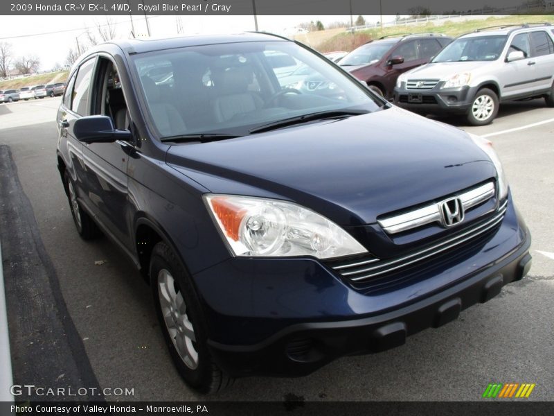 Royal Blue Pearl / Gray 2009 Honda CR-V EX-L 4WD
